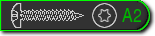 Blachowkr�t A2 z �bem walcowym z gniazdem TORX