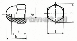 NAKRTKA M20 KOPAKOWA DIN 1587 A2              