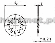 PODKADKA 13.0MM DIN 6797J A2 POD M12           